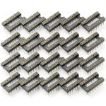 20pcs 14Pin SIP DIP Round IC Sockets Adaptor Solder Type,14 pin Dip Socket-0