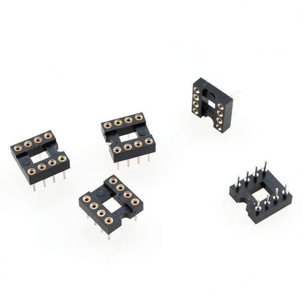 IC Socket TAODAN 10pcs 2.54mm Pitch 8 Pin DIP Soldering Adapter Black-3