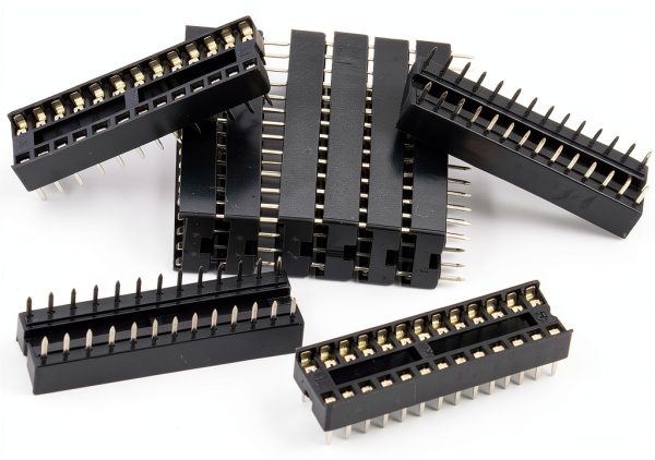whiteeeen 10pcs DIP28 IC Socket 28‑Pin 0.3" Solder Tail for ATmega328P-2