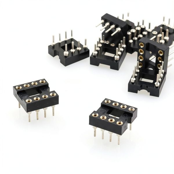IC Socket TAODAN 10pcs 2.54mm Pitch 8 Pin DIP Soldering Adapter Black-1