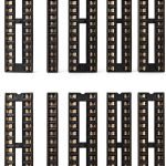 whiteeeen 10pcs DIP28 IC Socket 28‑Pin 0.3" Solder Tail for ATmega328P-0