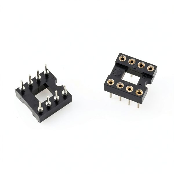 IC Socket TAODAN 10pcs 2.54mm Pitch 8 Pin DIP Soldering Adapter Black-4