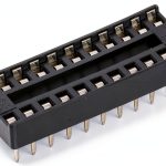 Jameco Valuepro 22SLPD IC Socket, Dual Wipe, 22 Pin, Soldertail Low Profile, 0.3" Width (Pack of 20)-0
