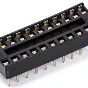 Jameco Valuepro 22SLPD IC Socket, Dual Wipe, 22 Pin, Soldertail Low Profile, 0.3" Width (Pack of 20)-0