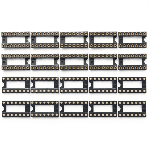 20pcs 14Pin SIP DIP Round IC Sockets Adaptor Solder Type,14 pin Dip Socket-2