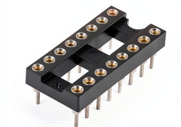 TAODAN IC Socket 10PCS 2.54mm Pitch 16‑Way DIP Soldering Adapter-1