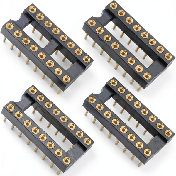 Gold Plated DIP IC Chip Socket Adapter 16 Pin Double Row by JJHXSM-3