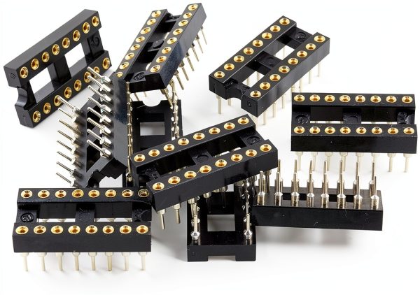 TAODAN IC Socket 10PCS 2.54mm Pitch 16‑Way DIP Soldering Adapter-0