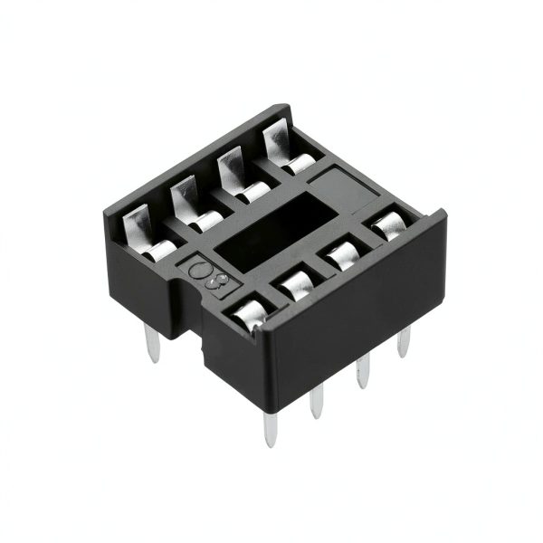uxcell 20pcs DIP IC Chip Socket Adaptor 2.54mm Pitch Dual Row 8 Pin-0