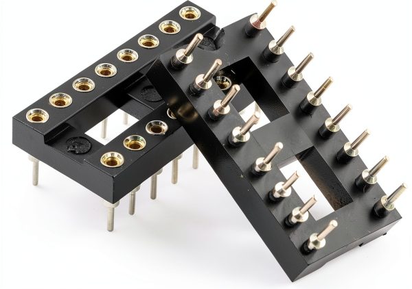 TAODAN IC Socket 10PCS 2.54mm Pitch 16‑Way DIP Soldering Adapter-2