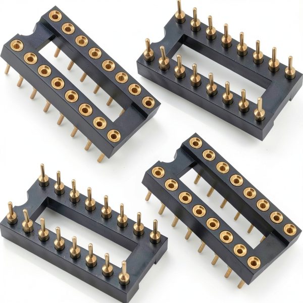 Gold Plated DIP IC Chip Socket Adapter 16 Pin Double Row by JJHXSM-1