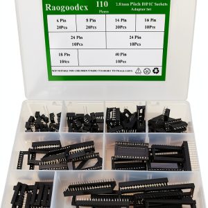 2.54mm Pitch DIP IC Sockets Set 110pcs Raogoodcx 6-40 Pin-0