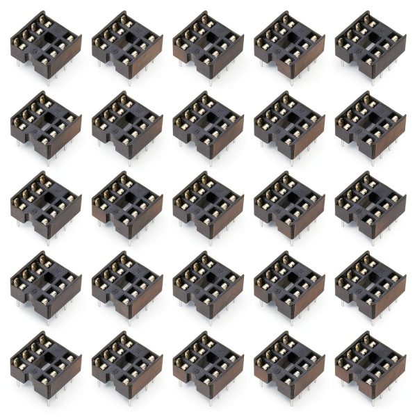 Generic DIP IC Socket Adapter 8 Pin 2.54mm Pitch for Breadboard PCB-0