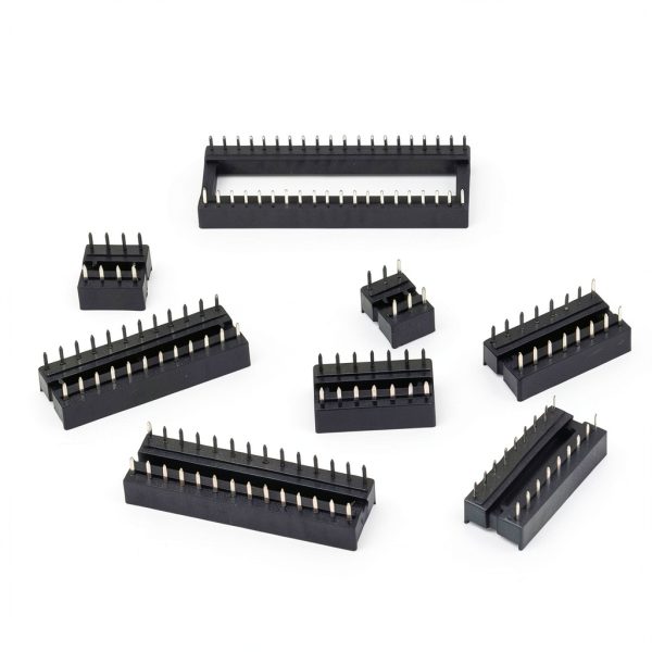 Glarks 122pcs 2.54mm Pitch DIP IC Socket Kit – 6 to 40 Pin Assortment-3