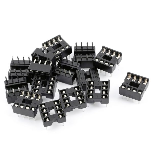 Uxcell DIP IC Socket 8-Pin Dual Row 2.54mm Pitch a15080400ux1059 15pcs-0